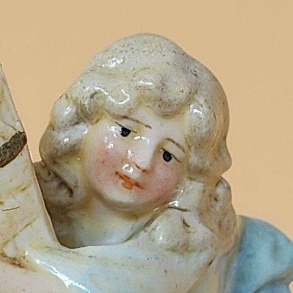 Vintage Ceramic Figurine Of Two Girls With Basket - Picture 9 of 12